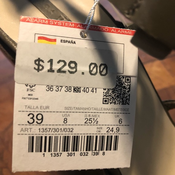 ZARA SANDALS UK 39 US 8 - Picture 3 of 6